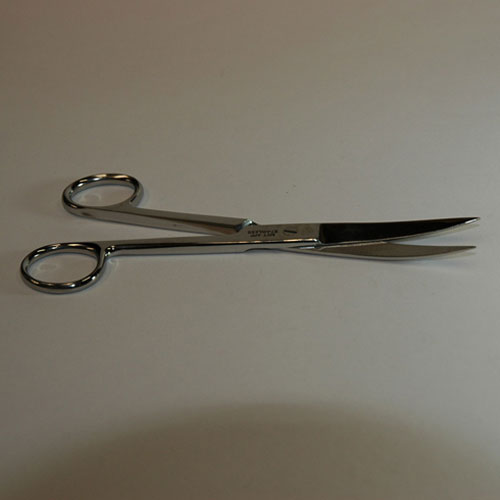 SCISSORS CURVED SHARP 130MM