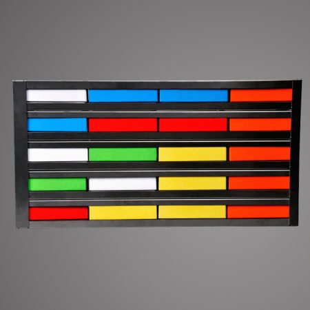 A stainless steel freezer rack for 16 x 2 boxes, with dimensions of 140.1(d) x 552.7(l) x 228.5(h)mm, sold in
