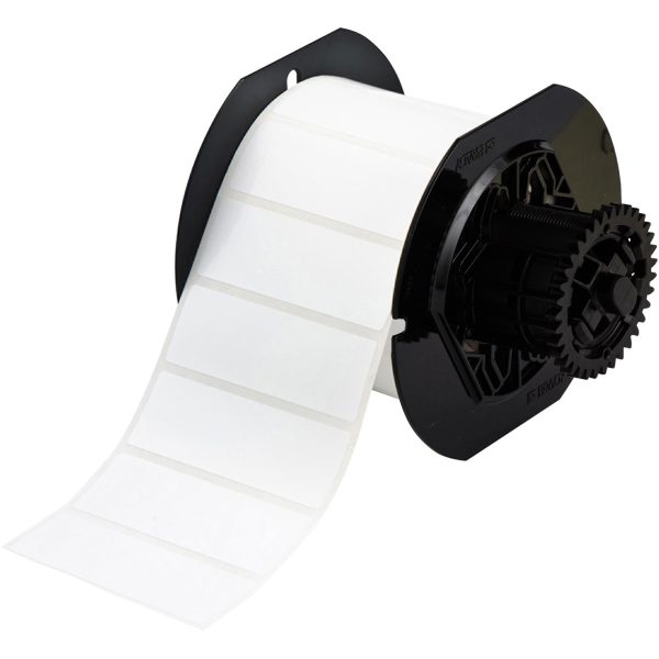 A spool of B33 Series Paper Labels (1500/Roll) on a plain white background.