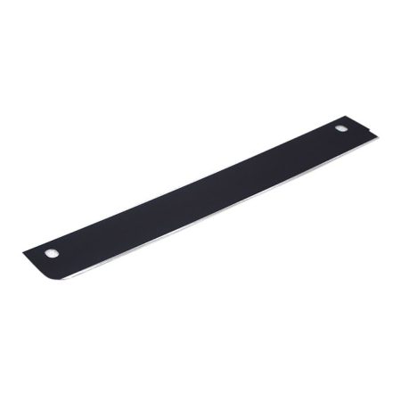 A black plastic strip paired with feather trimming blades.