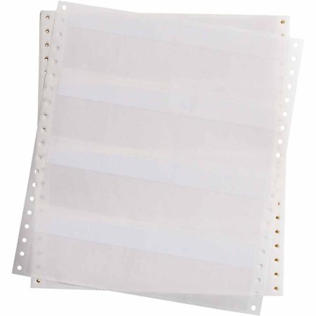 Stack of DAT-38-292-1 Dot Matrix Labels (1000/Box) on white background.