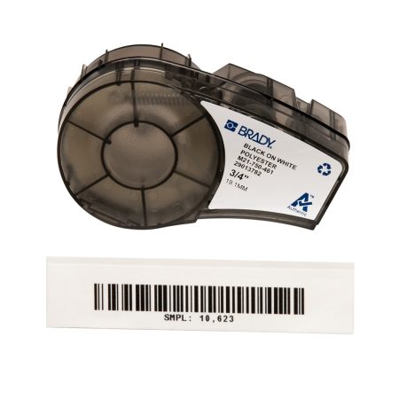 A Cryogenic Laboratory label for the BMP21 Plus Series B-461 made of self-laminating polyester, with a white background.