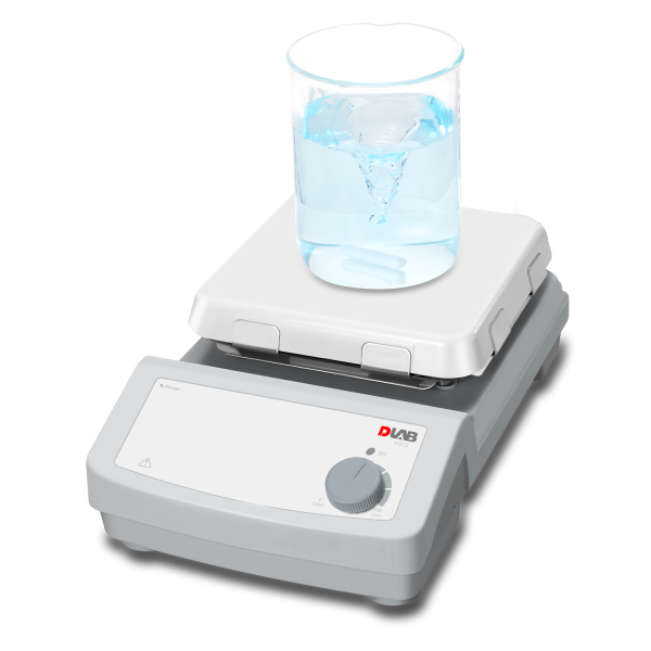 A Magnetic Stirrer with a 184mm square Glass Ceramic Plate on top.