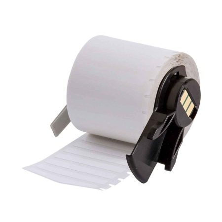 PTL-81-499 Label Roll for Brady Label Printer (750 Labels/Roll) with a black strip.