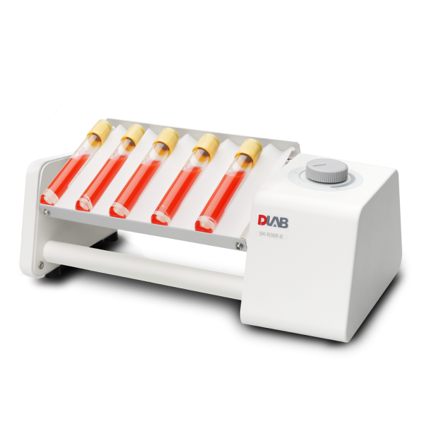 A Variable Speed Rocking Rotator with five tubes on it.