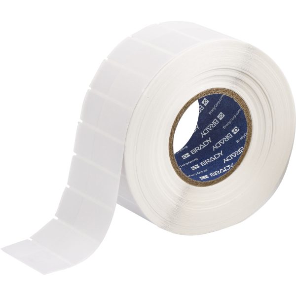 A roll of THT Vial/Tube Labels Clear White (3000/Roll) compatible with BBP12 and i7100.