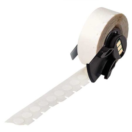 A roll of PTL-82-499 White Label tape with dots.