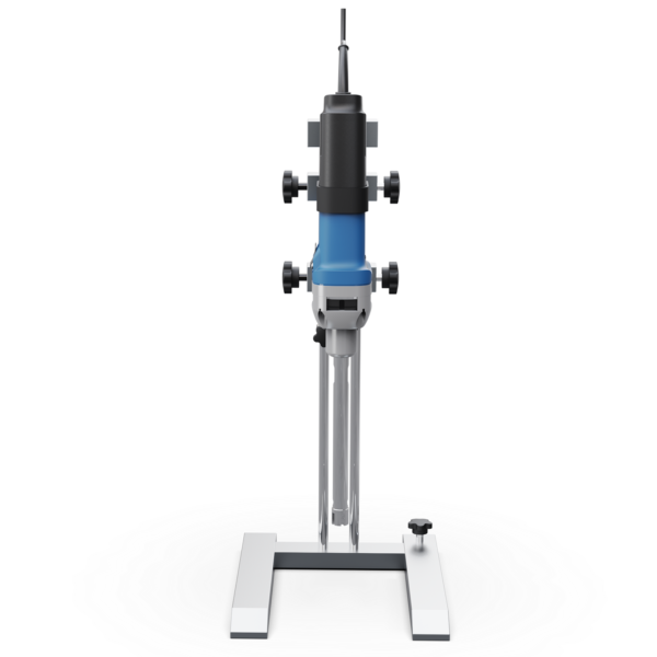 A microscope attached to a D-500 Homogenizer Integrated Dispersing head 2 for emulsification of volumes 10 - 5000ml.